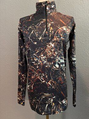 NIKE PRO COMBAT THERMA-FIT DRI-FIT WOMEN'S FITTED 1/4 ZIP PULL OVER in CAMO -